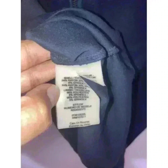 Alice + Olivia Backless Cap Sleeve Bodycon Navy Dress - Picture 7 of 12